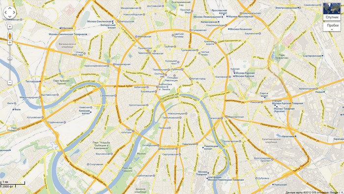 Карта 3D Москва
