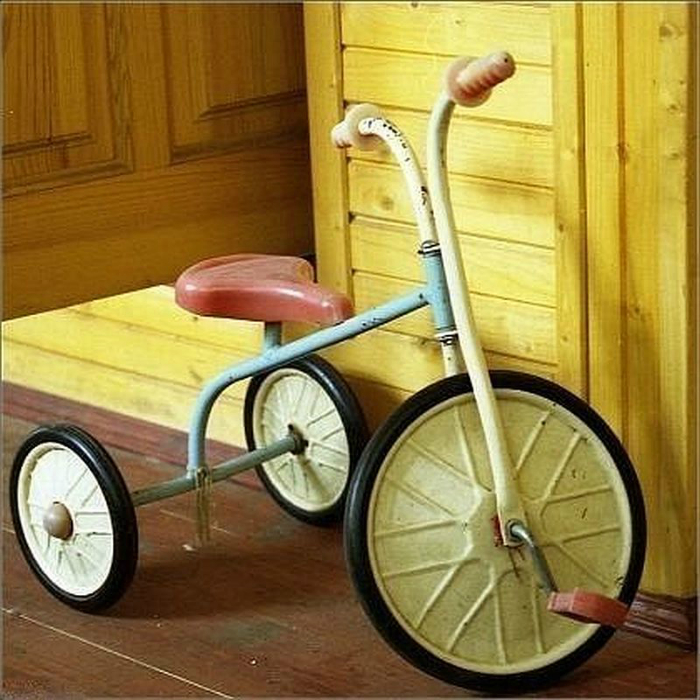 Трехколесный велосипед, который был у каждого ребенка.