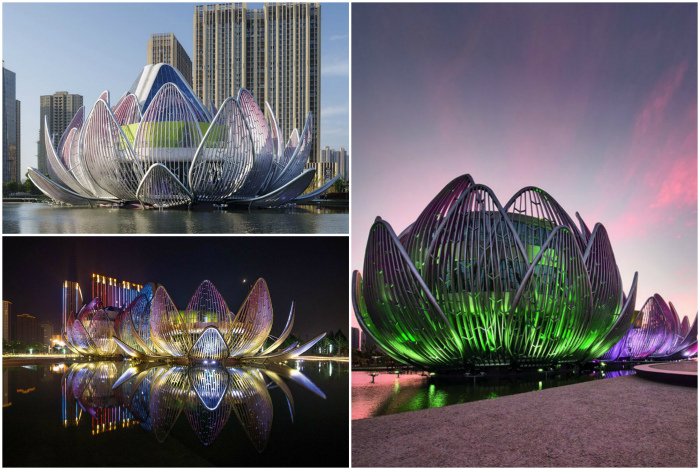 Выставочный центр Lotus в Чанчжоу, Китай.