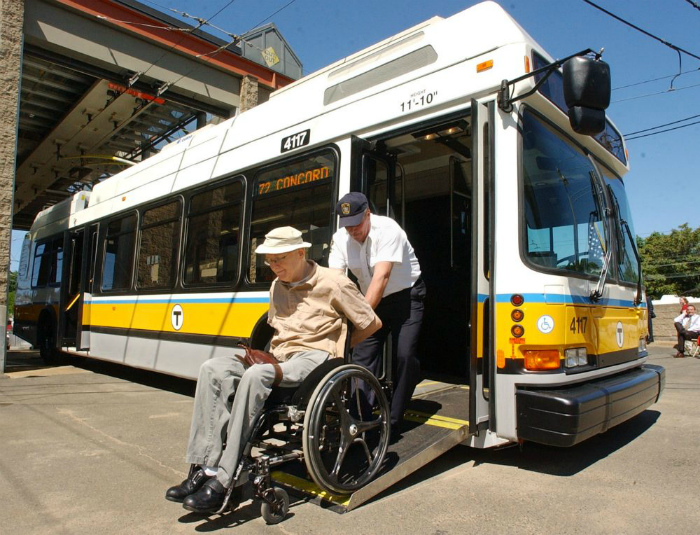 Наклоняющиеся автобусы для инвалидов.