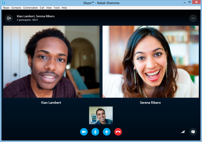 Skype соединяет людей.
