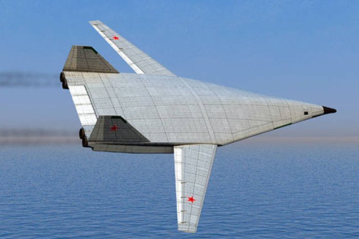 ПАК ДА - самолет, выполненый по схеме «летающее крыло».