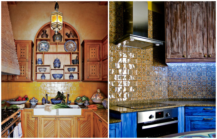 Марокканський стиль в інтер'єрі кухні.