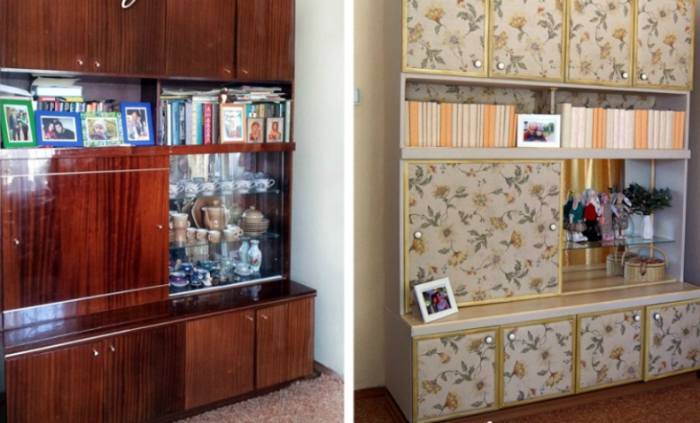 Старый советский шкаф: до и после.