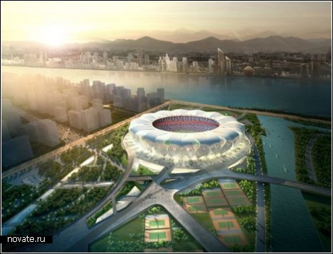 Стадион-лотос зацветет в Гуанчжоу