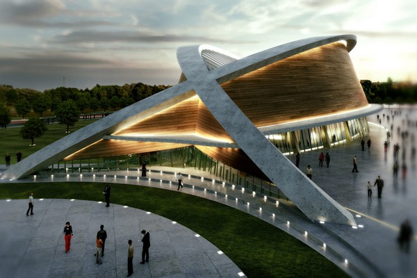 Олимпийский бассейн в Иракском Курдистане от DOS Architects