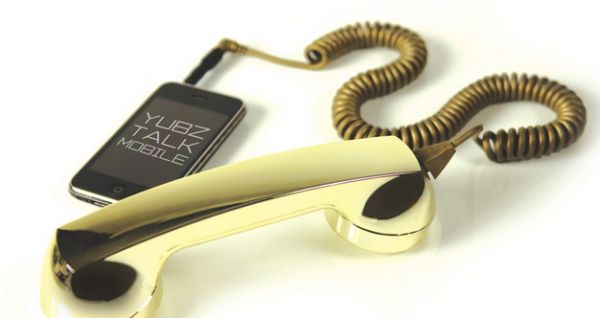 Gold Retro Handset – внешняя трубка для iPhone