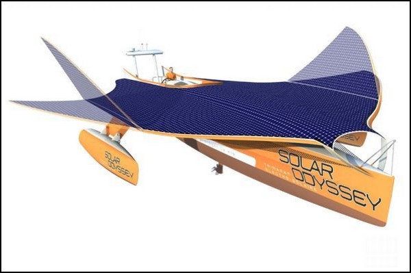 Solar Odyssey – солнечная яхта, похожая на ската