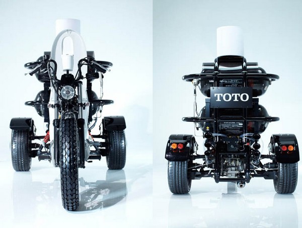 TOILET BIKE NEO - японский мотоцикл-унитаз в поддержку биогаза