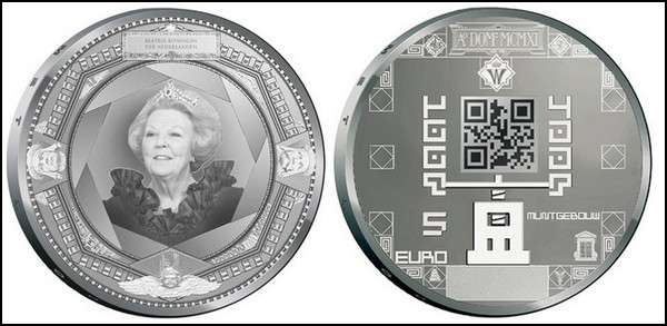 Монеты с QR-кодом