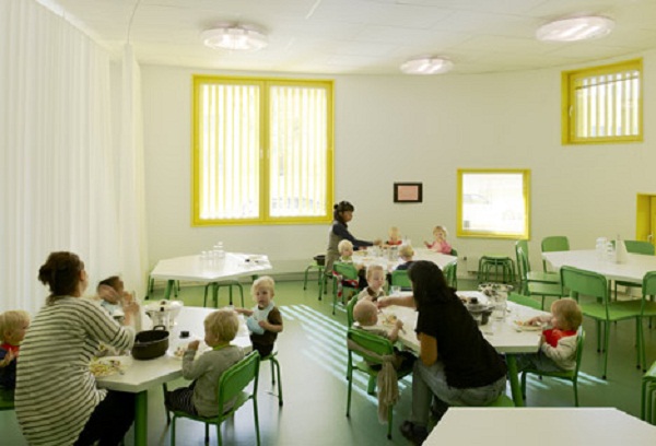 Tellus Nursery School -  детский сад  от Tham and Videgard Arkitekter в Стокгольме