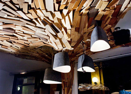 Креативный интерьер офиса Wooden cave от Coudamy Design в Париже Креативный интерьер офиса Wooden cave от Coudamy Design в Париже