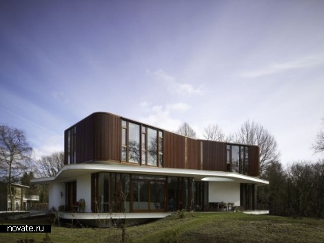 Вилла Retro Futuristic House от Mecanoo Architecten в Голландии 
