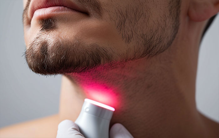 Для чего мужчины делают лазерную эпиляцию шеи