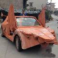 Китайский умелец создал электромобиль Lamborghini из красного дерева