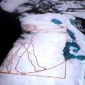В Арктике появилась картина «Тающий Витрувианский человек»