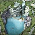 В китайской каменоломне строят фешенебельный отель