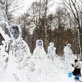 В парке «Сокольники» открыли ледяную арт-галерею