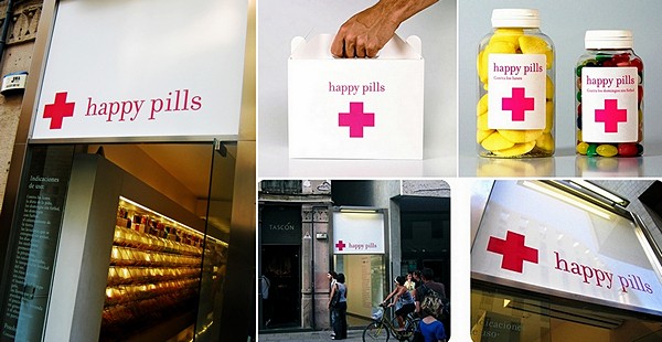Достопримечательность Барселоны: конфетная лавка Happy Pill, напоминающая аптеку