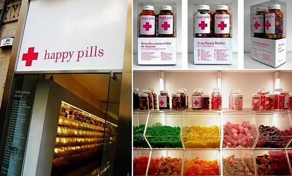 Happy Pill, удивительная испанская аптека, где можно купить таблетки для счастья