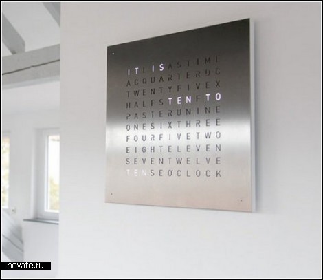 Qlocktwo от Biegert&Funk. Почти говорящие часы