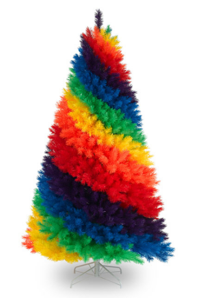 Многоцветная новогодня гей-ёлка