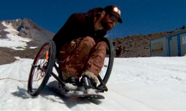 Сноуборд для инвалидов от Дейва Ли.