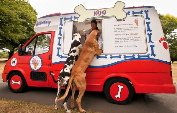 К99 - фургончик с мороженым для собак в лондонском Ридженс-парке