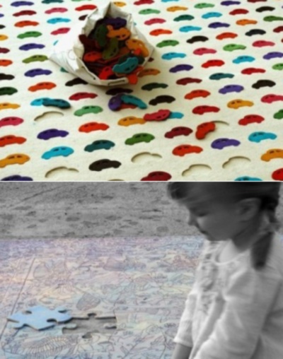 Игровые коврики из серии Pastylki carpet от Agnieszka Czop и Joanna Rusin