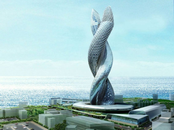 The Kuwait Cobra Tower - проект уникальной спиралевидной башни.