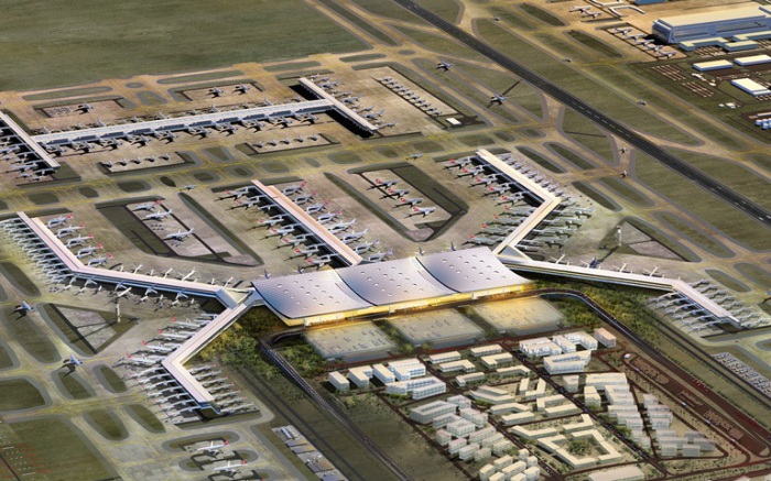 Самый большой аэропорт строится недалеко от Стамбула.
