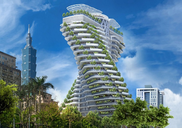 Agora Garden Tower - башня, построенная из экологически чистых материалов.