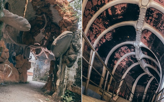 Мрачные коридоры покинутого аквапарка во Вьетнаме.