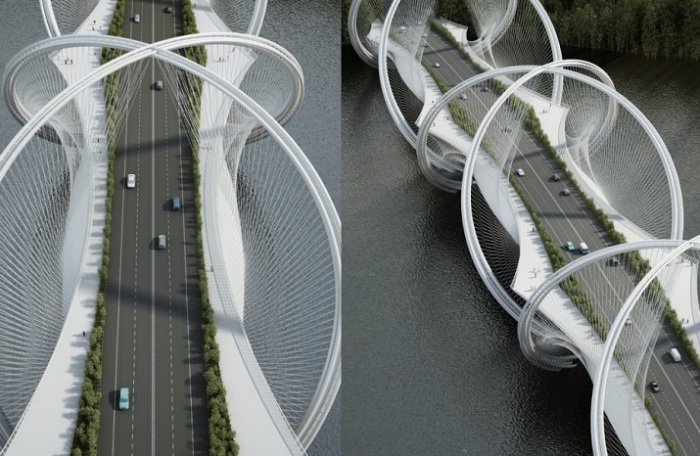 Проект моста в Китае.