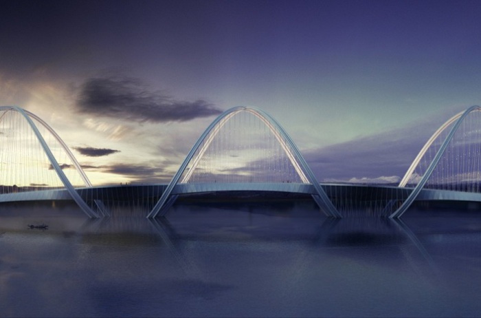 Будущий мост «Три пика».