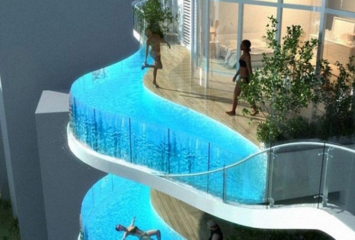 По балконам отеля Aquaria Grande можно будет не ходить, а плавать.