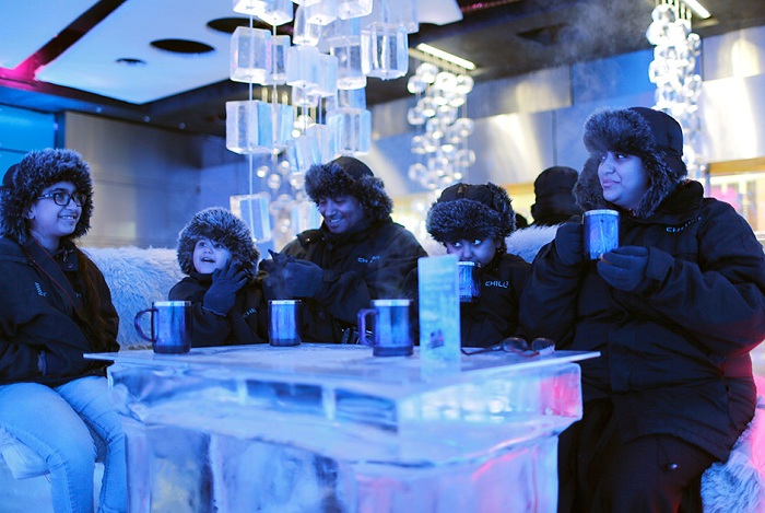 Морозное кафе Chillout cafe, расположенное в жарком Дубае.