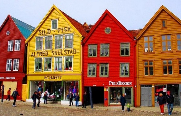 Берген - второй по величине город Норвегии.