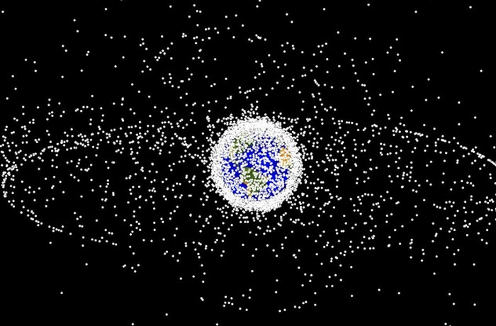 Карта космического мусора.