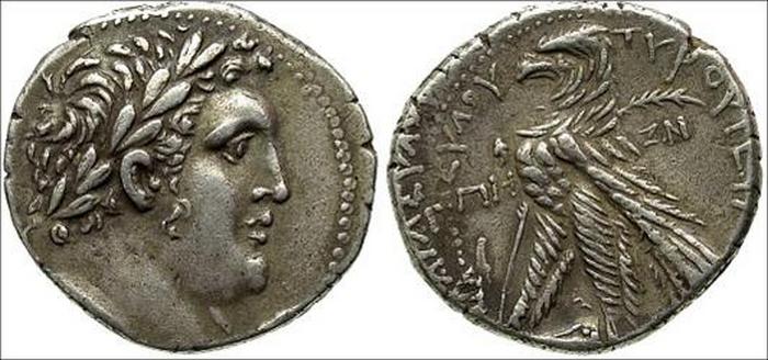 Тетрадрахма Тира, 107 - 106 до н.э.