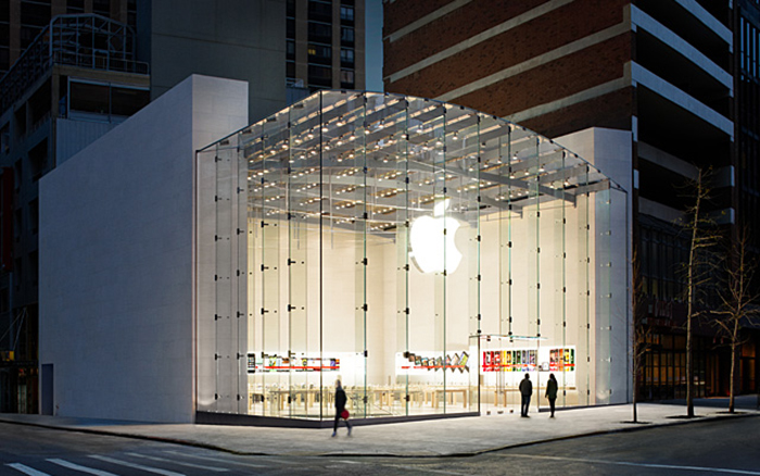 Магазин Apple в западной части Нью Йорка