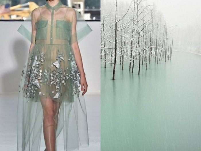 Природа в качестве дизайнера в проекте Fashion & Nature.