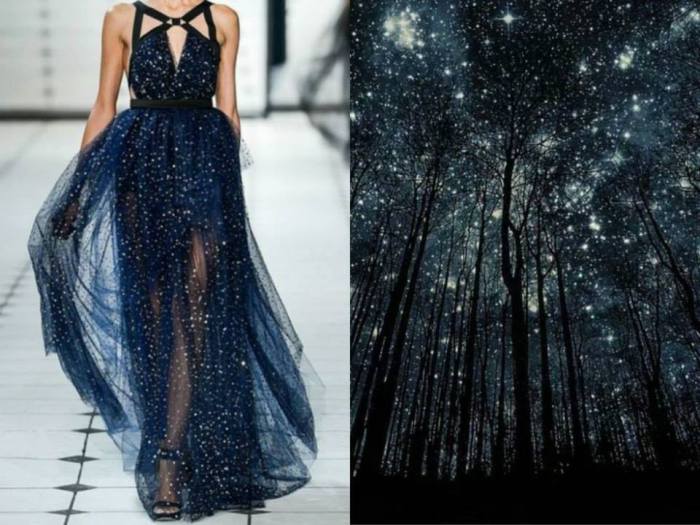 Шикарное платье Звездная ночь в проекте Fashion & Nature.