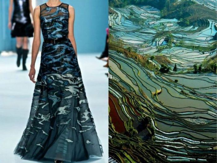 Чудесные платья, навеянные красотой природы, в необычном проекте Fashion & Nature.