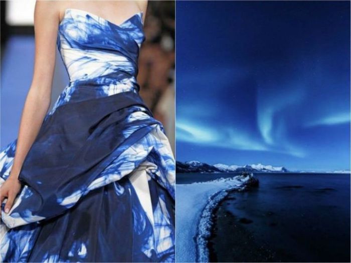 Оригинальное платье Северное сияние в проекте Fashion & Nature.