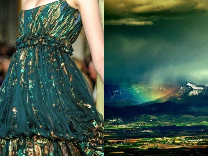 Замечательное платье Радуга в проекте Fashion & Nature.