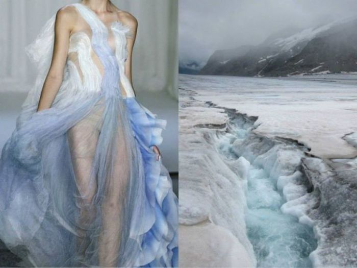 Уникальное платье Водопад в проекте Fashion & Nature.