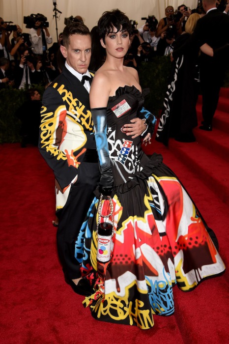 Jeremy Scott and Katy Perry in Moschino.