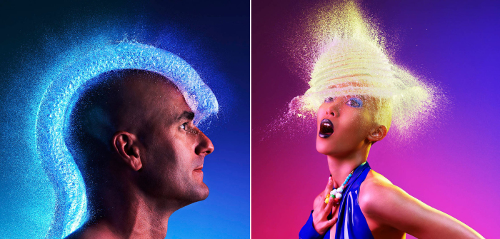 Лысые мужчины и женщины в уникальном проекте «Water Wigs» («Парики из воды») известного американского фотографа Тима Тэддера (Tim Tadder).