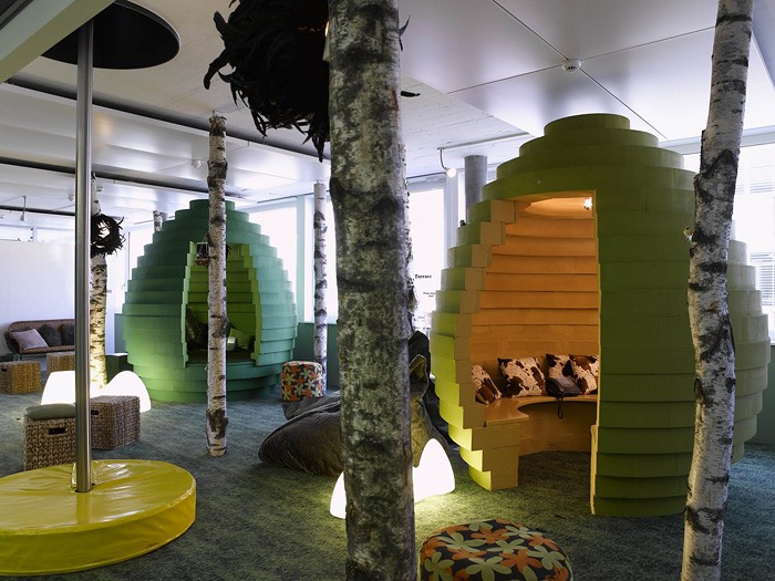 Необычные интерьеры офиса корпорации Google в Цюрихе